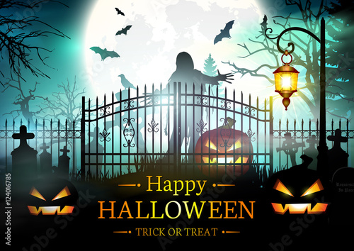 Halloween Background. Happy Halloween Banner.