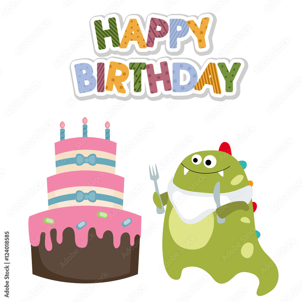 Fotografie Happy birthday card