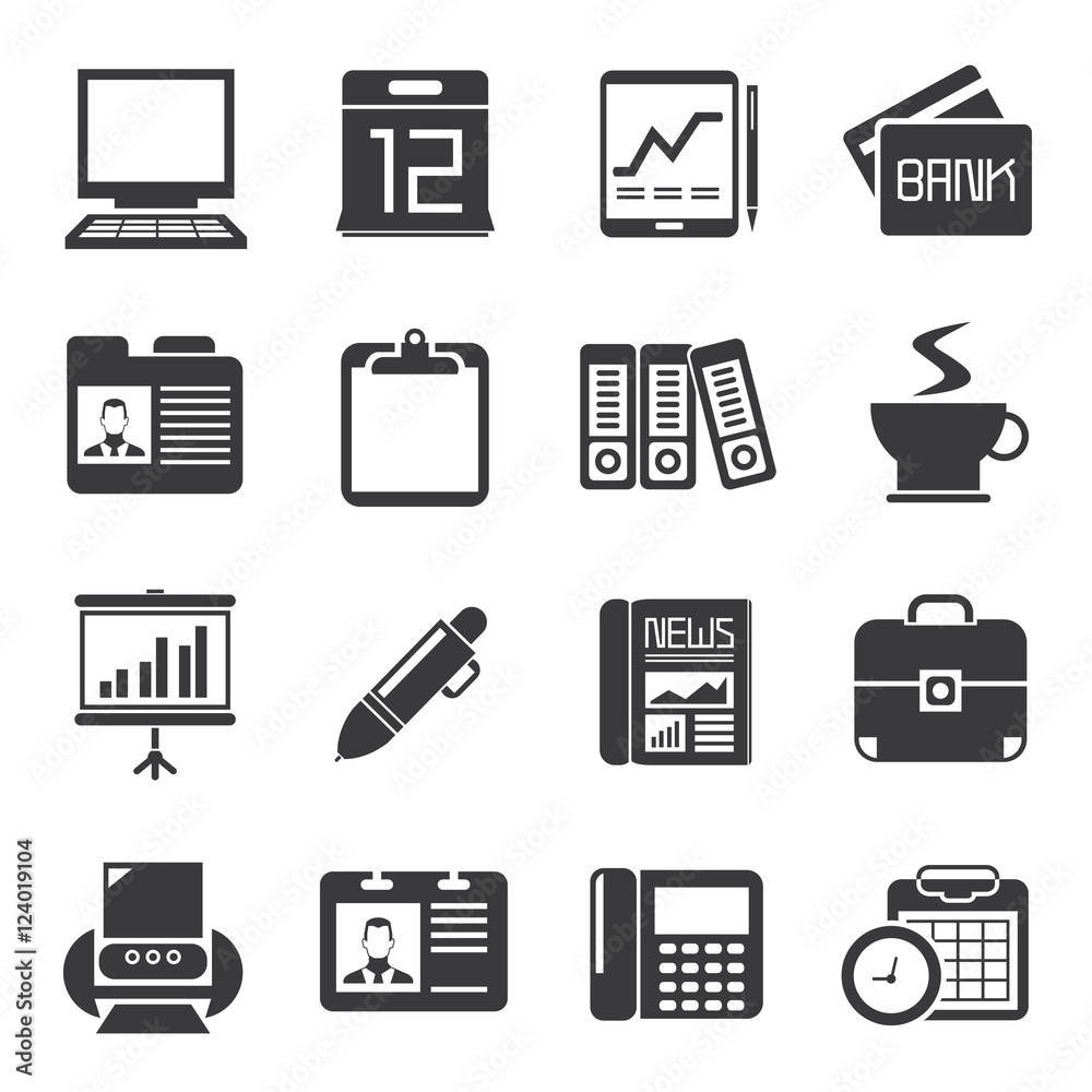 office supply icons office supply icons