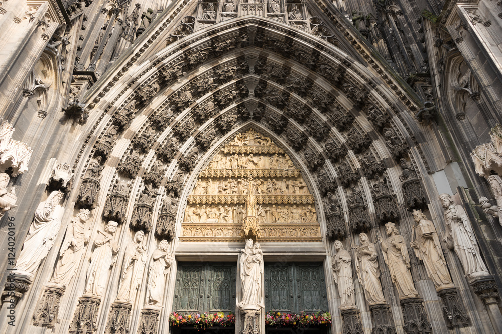 Cologne, Germany, the medieval portal, main entrance