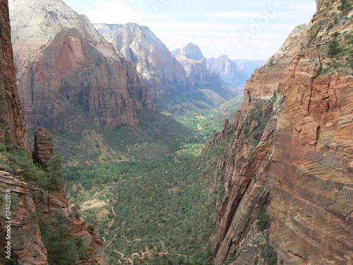 Trail to Angels landing, Zion National Park, USA 