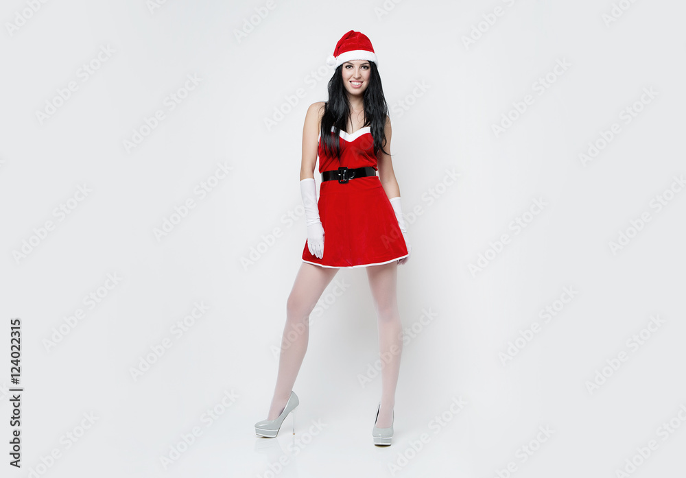 beautiful and sexy woman dresses as a sexy santa claus beautiful and sexy woman dresses as a sexy santa claus