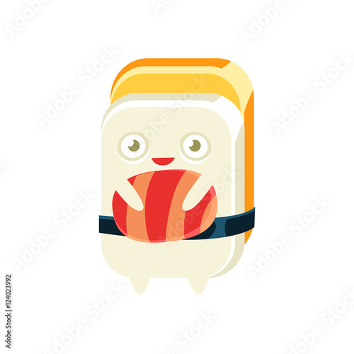 Geisha Funny Maki Sushi Character