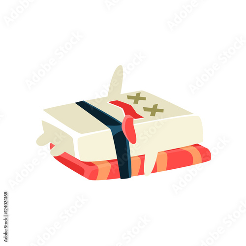 Funny Maki Sushi Character Dead Laying On The Back