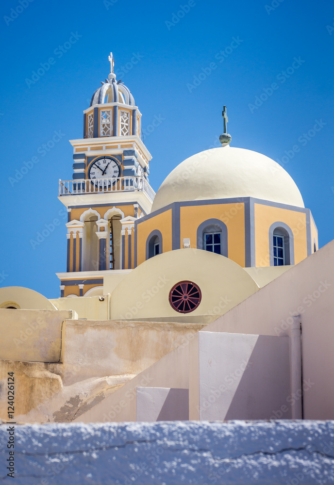 Iconic churches of Santorini