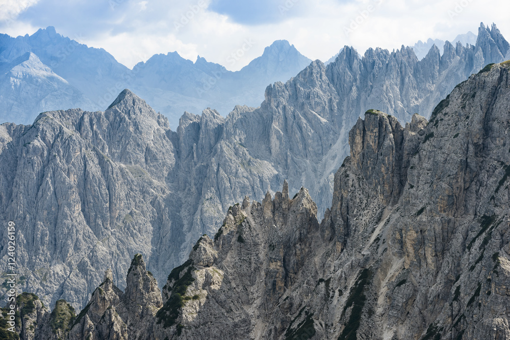 The Dolomites mountains,