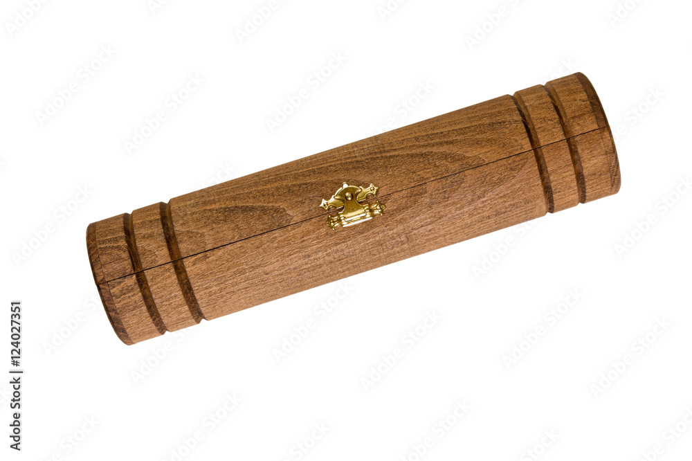 Fototapeta premium wooden case for the scrolls and manuscripts