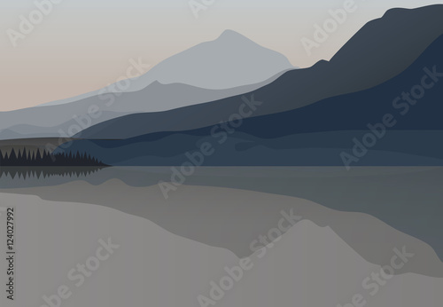 Northern nature landscape