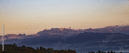 Panorama der Schweizer Berge