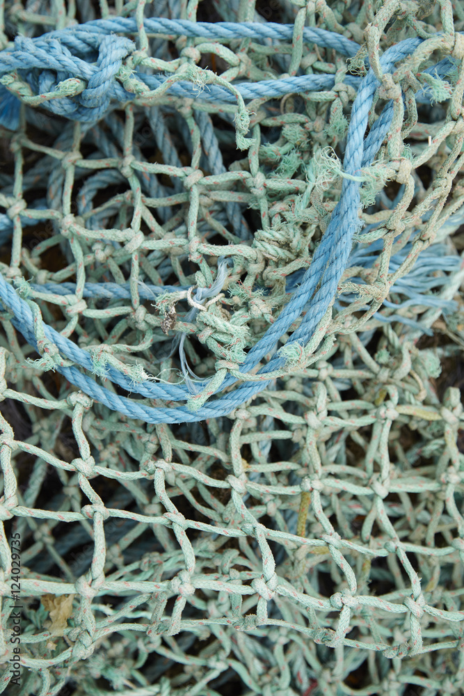 A whole page of rope fishing netting background texture