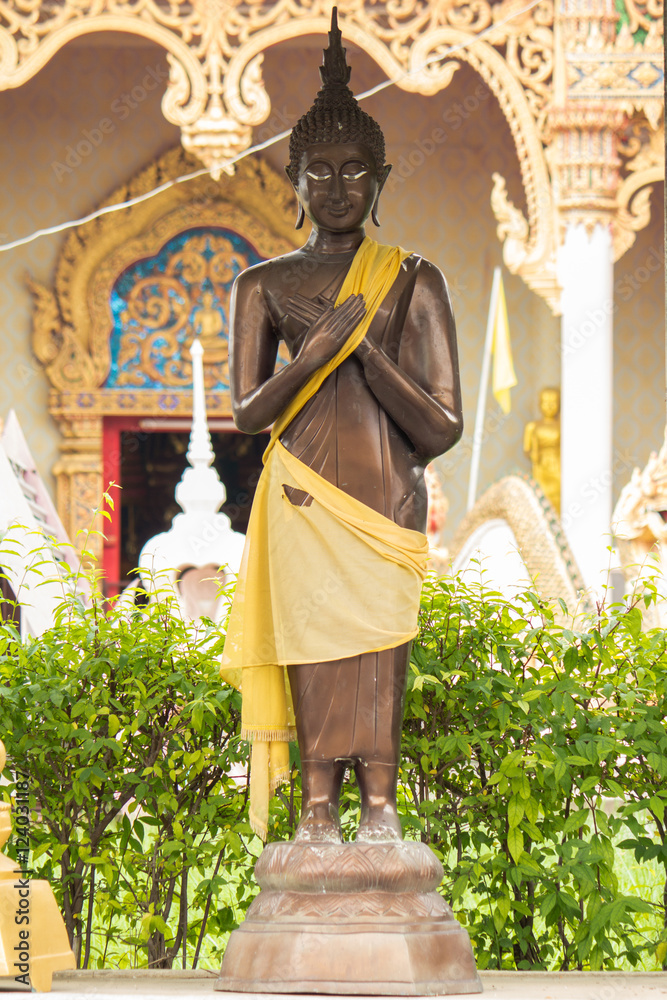 The  Buddha Head in Thailand temple