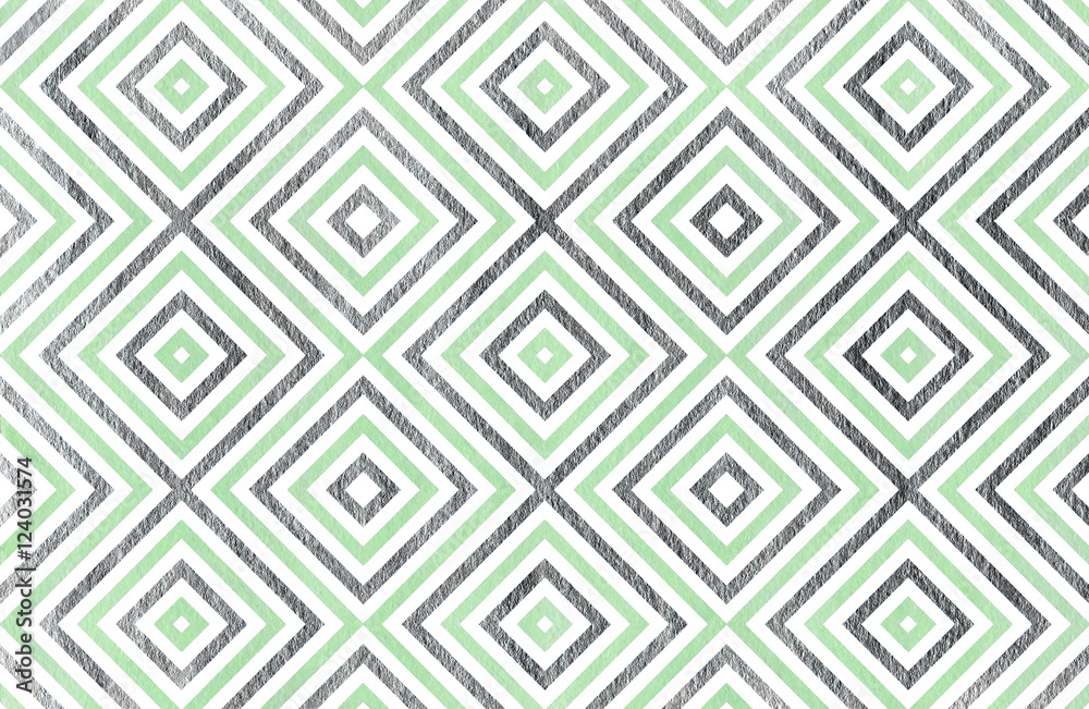 Watercolor geometrical pattern. Watercolor geometrical pattern.