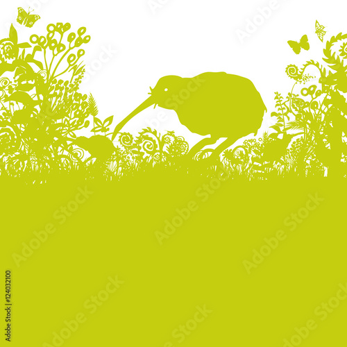 Kiwi im Dickicht