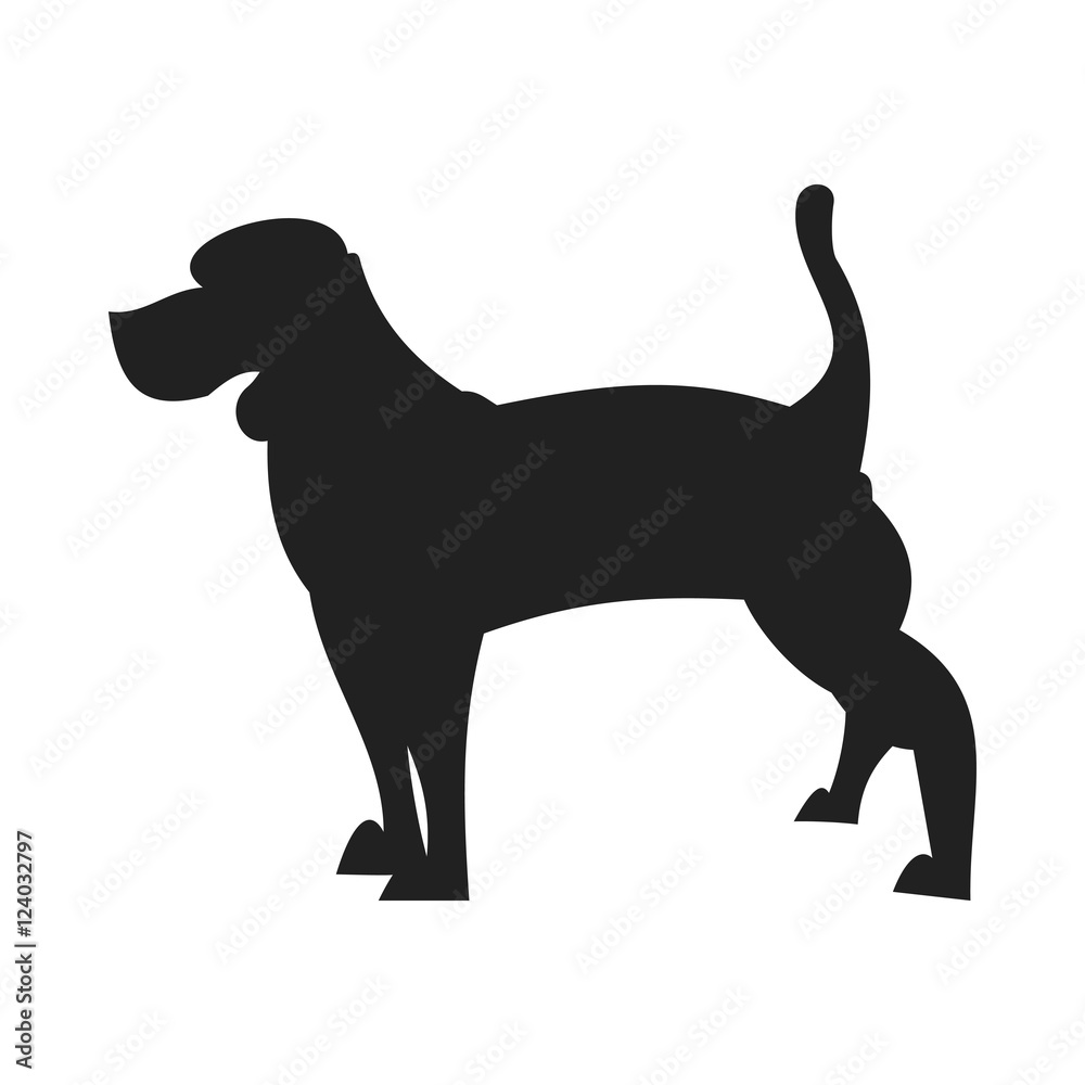 Beagle black silhouette