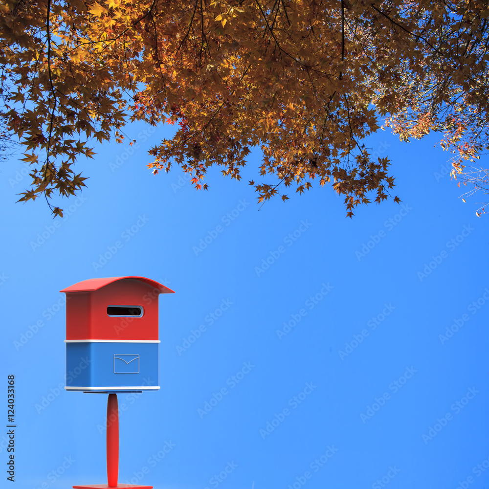 3d rendering mailbox with nice background image 3d rendering mailbox with nice background image