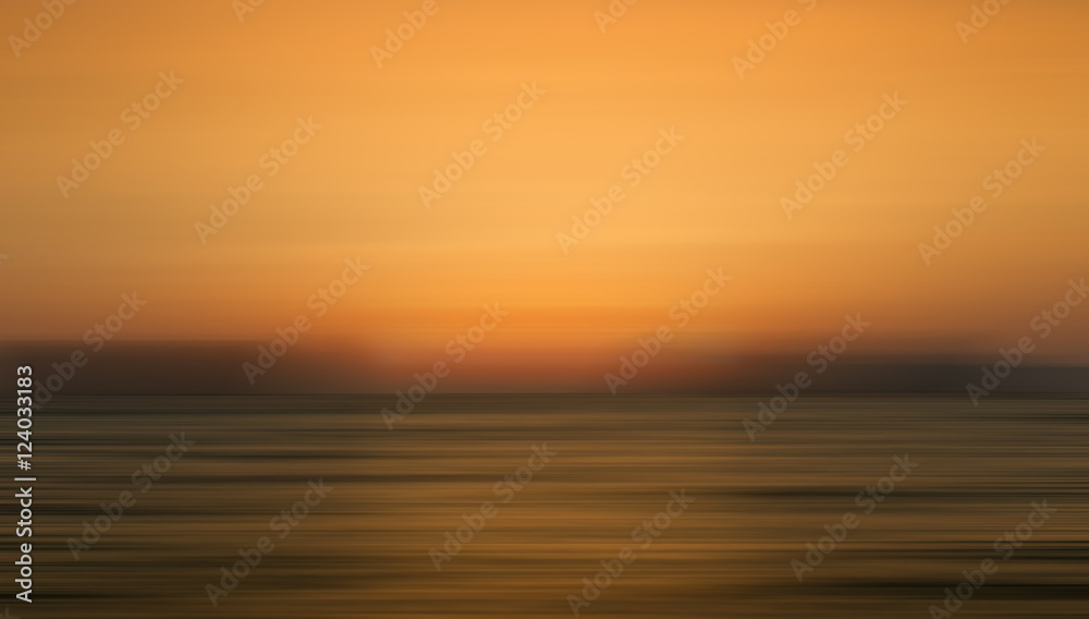 abstract motion of sunlight on the sea when sunset