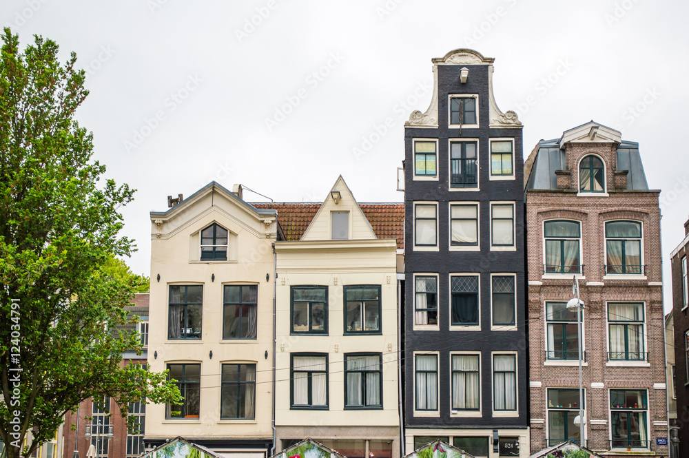 Typical Amsterdam buildings, Netherlands