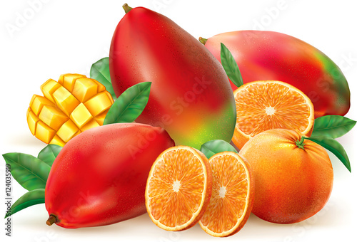 Orange and mango