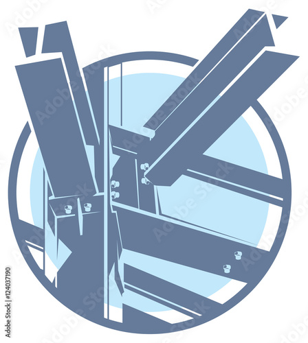  construction metal frame icon