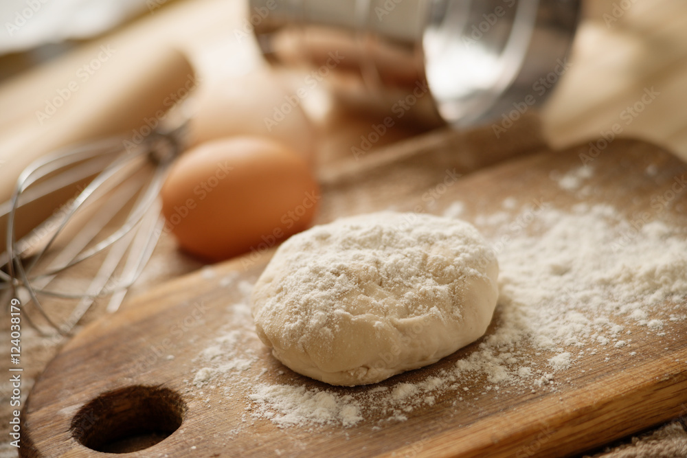 Fresh raw dough Fresh raw dough
