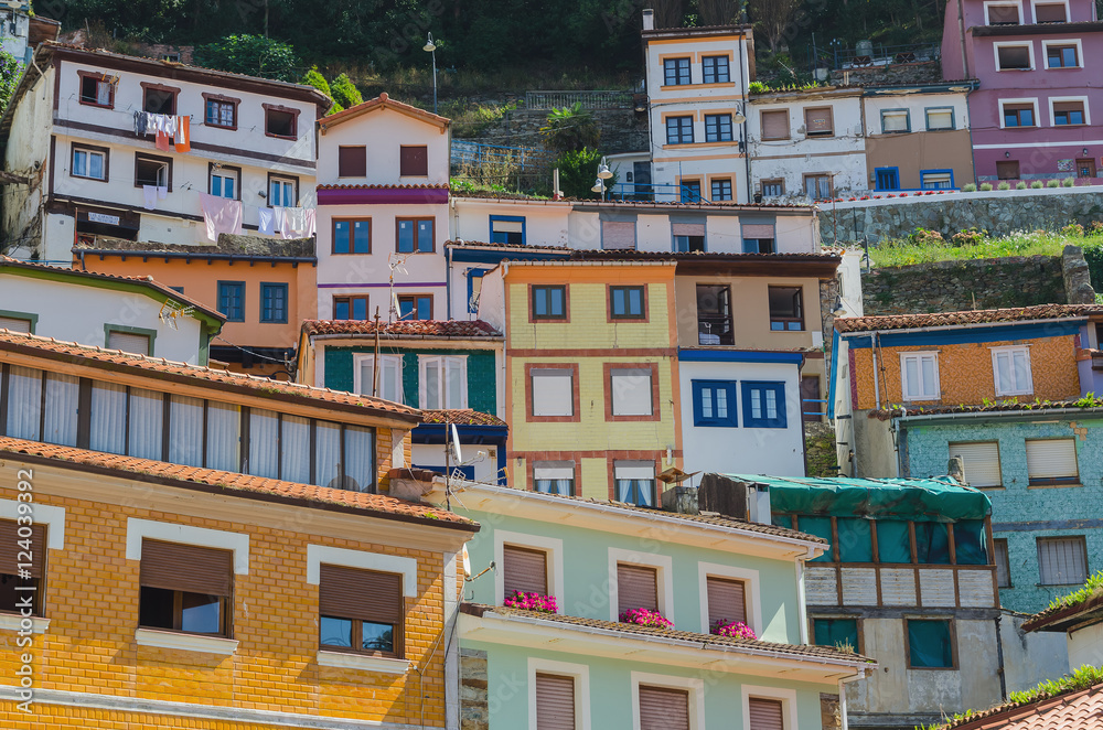 multicolored houses in cudillero
