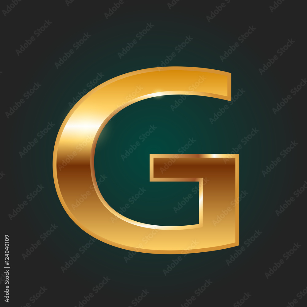Gold Letter G - Vector Gold Letter G - Vector