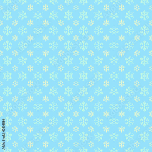 Festive pattern of snowflakes. © alena0509