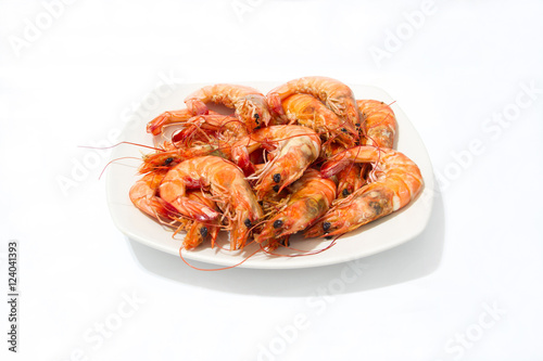 Baked Shrimp on a plate