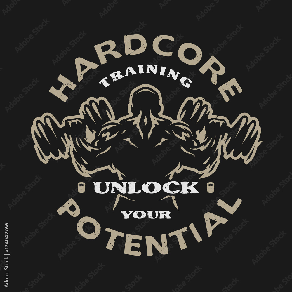 Hardcore training, emblem.