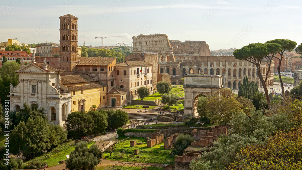 Obraz premium Colosseum Forum Romanum