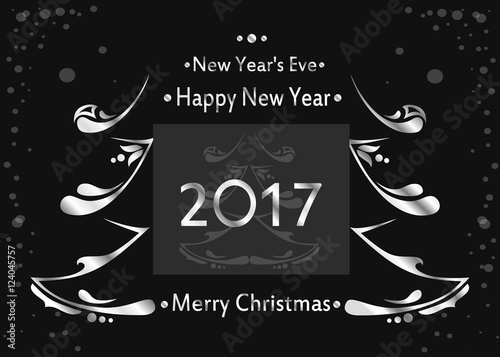 happy new year silver 2017