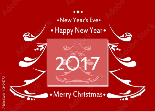 happy new year white 2017