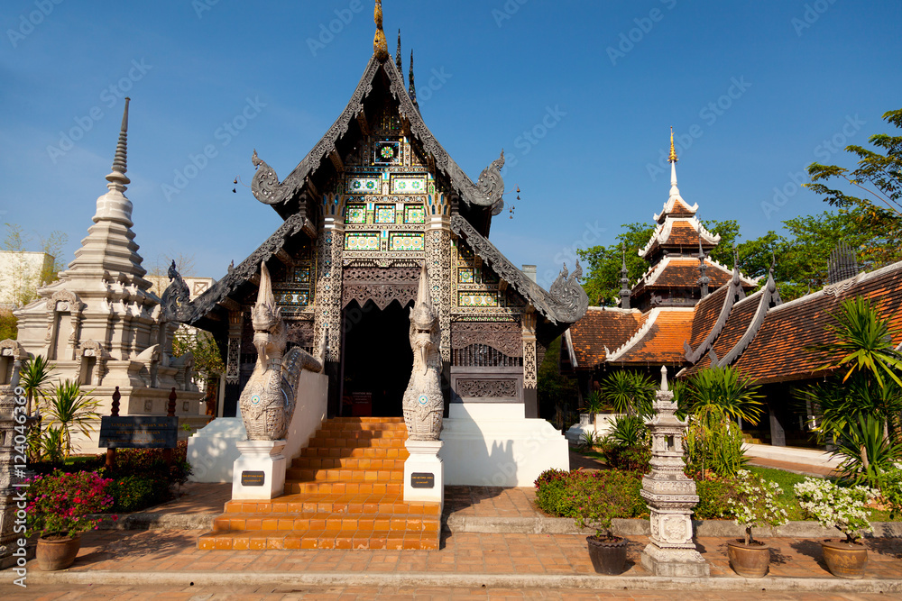 Naga starway at Wat Chedi Luang, Chiang Mai, Thailand Naga starway at Wat Chedi Luang, Chiang Mai, Thailand