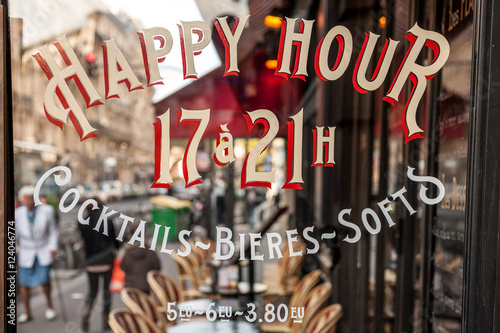 Bistro banner in Paris