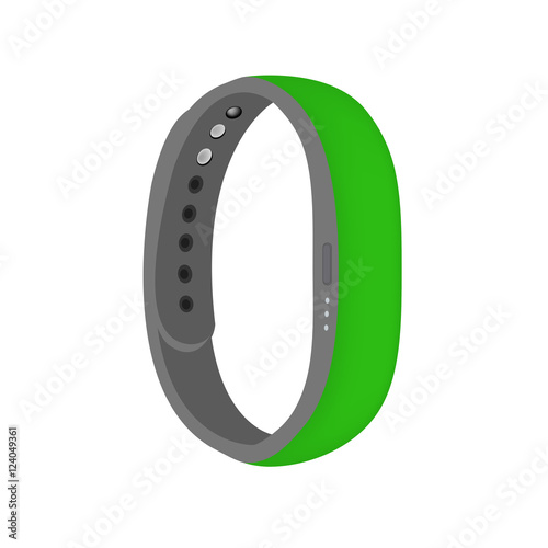 Light green color smart band vector isolated