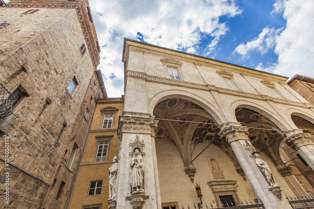 Fototapeta premium Loggia della Mercanzia in Siena