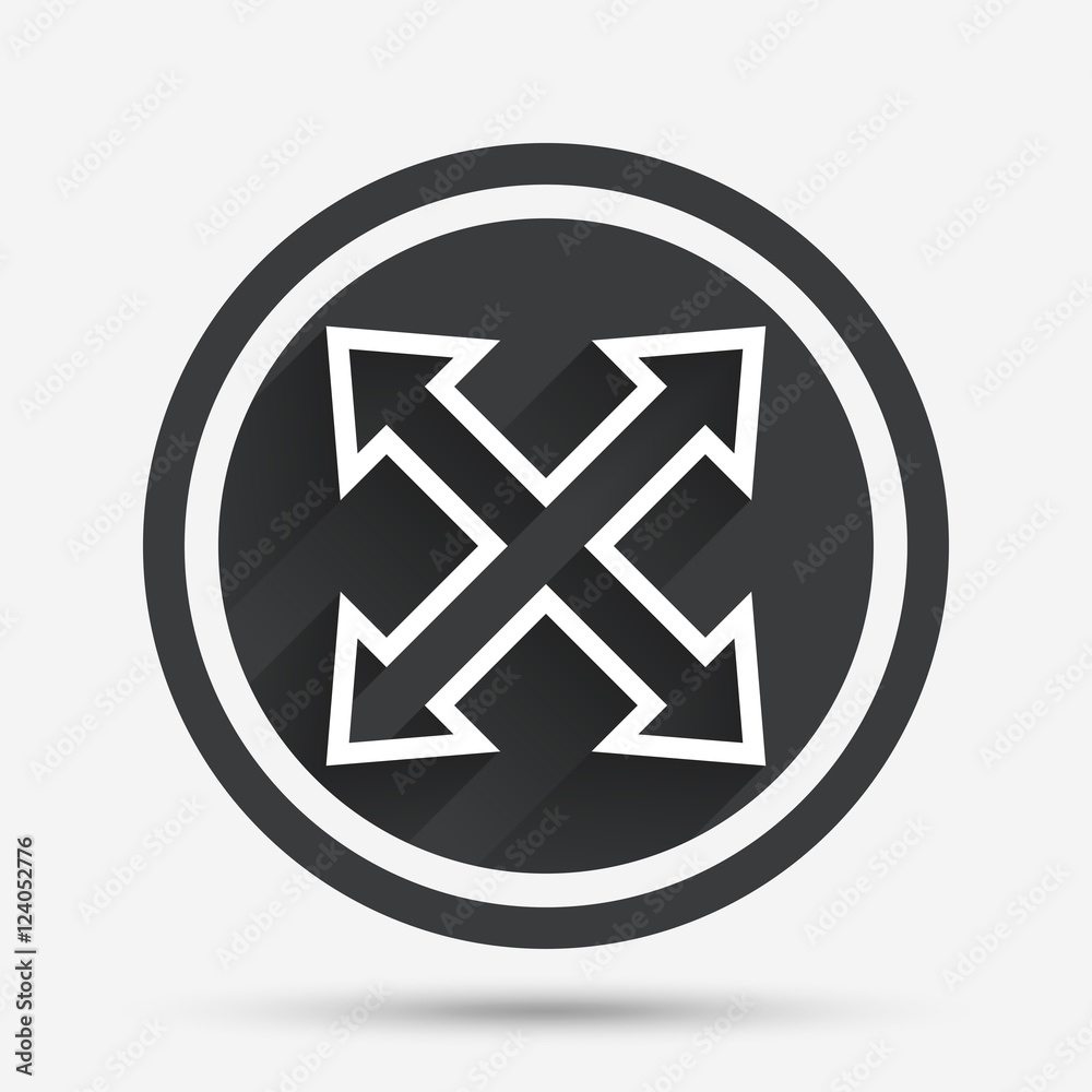 Fullscreen sign icon. Arrows symbol. Fullscreen sign icon. Arrows symbol.