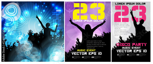 Festival. Crowd of dancing people