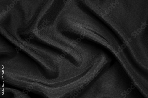 Black silk fabric background