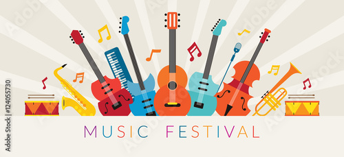 Music Instruments Objects Background, Festival, Event, Live, Concert photo