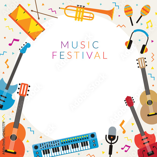 Music Instruments Objects Frame, Festival, Event, Live, Concert