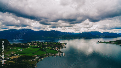 Norway, the city view from the air