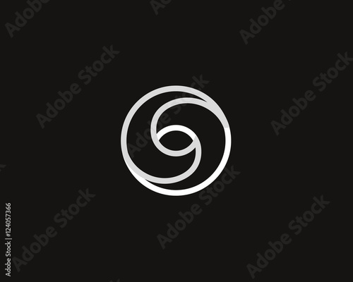 Eye swirl spiral infinity logo symbol design template. Creative linear camera shutter media vision logotype. Photo video control sign. Abstract letter O vector icon.