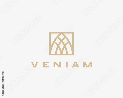 Abstract basis letter A business logotype. Premium real estate finance idea sign. Universal line arch, apartment, house, home vector icon
