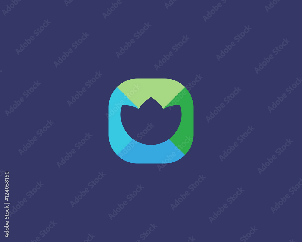 Abstract flower logo design. Creative medical symbol. Universal vector icon. Lotus yoga spa sign. Abstract flower logo design. Creative medical symbol. Universal vector icon. Lotus yoga spa sign.