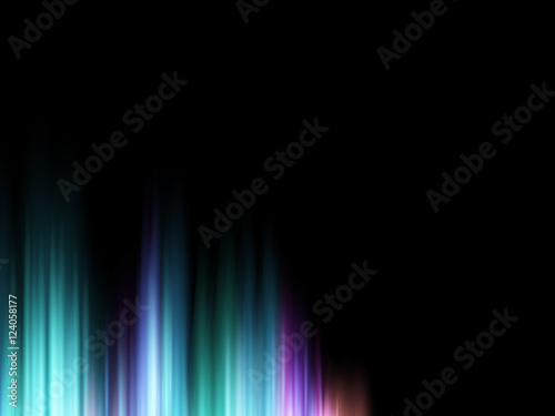 Abstract vector shiny background with glow colorful sound wave.  aurora