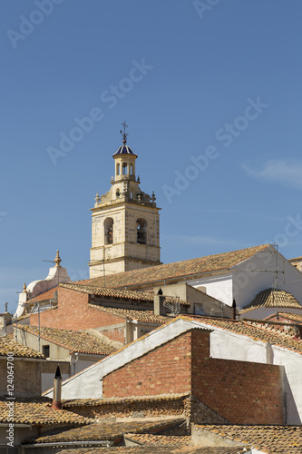 church tower, Bolbaite, Valencia, Spain