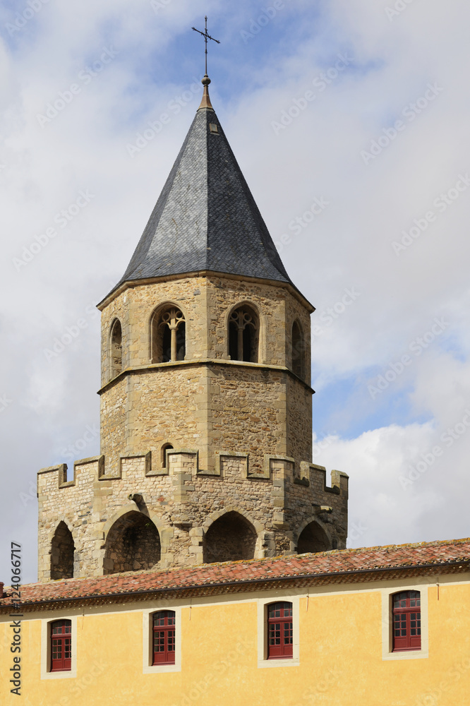 15Th Century Saint Martins Bell Tower; Soreze,Tarn, Midi-Pyrennes, France 15Th Century Saint Martins Bell Tower; Soreze,Tarn, Midi-Pyrennes, France