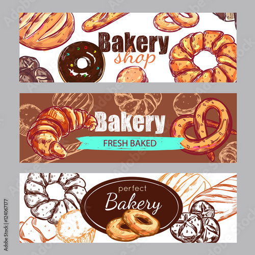 Sketch Bakery Banner Set