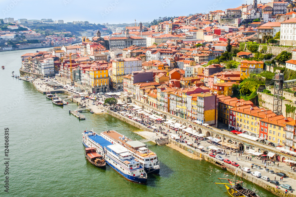 Panorama Altstadt Porto über Rio Douro